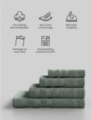 Elbsand Home Handtuch Grün 100% Baumwolle Extra Weich Bild 1