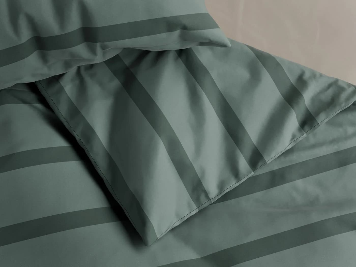 Elbsand Home Bettwäsche Satin 100% Baumwolle Grün 2-teilig - Bild 4