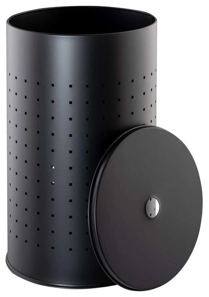 Home4You Wäschetonne Schwarz Edelstahl 54 Liter - Bild 4