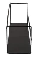 Home4You Wandregal Schwarz Metall mit Ablage Bild 5