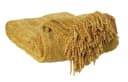 Home4You Wohndecke Goldfarben mit Fransen 130x180cm Bild 2