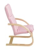 Home4You Kindersessel Pink 100% Baumwolle Birkenschichtholz Bild 3