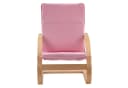 Home4You Kindersessel Pink 100% Baumwolle Birkenschichtholz Bild 4