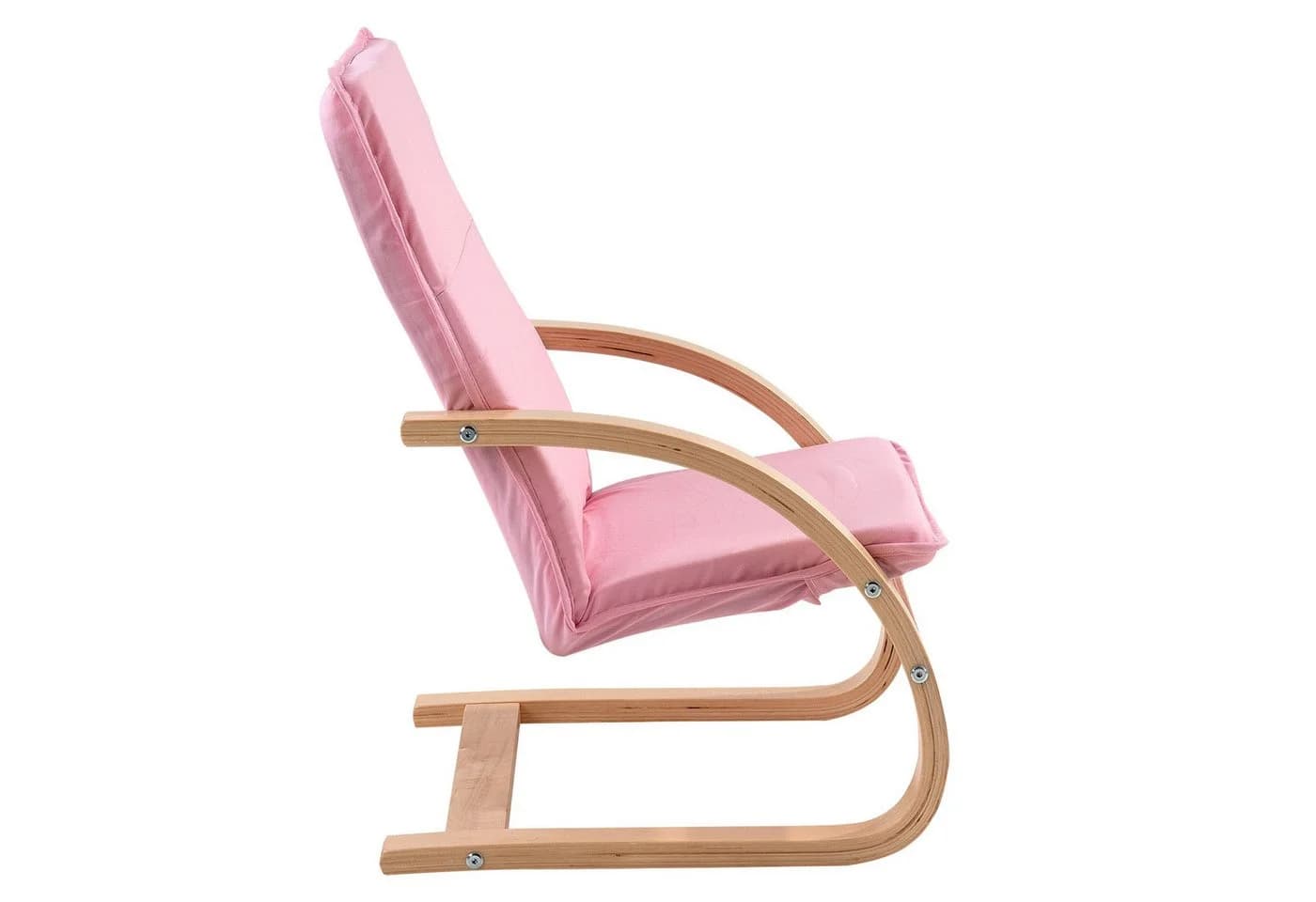 Home4You Kindersessel Pink 100% Baumwolle Birkenschichtholz - Bild 5