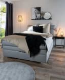 Home4You Wohndecke Schwarz Chenille mit Fransen Bild 1
