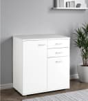 Kommode Sideboard SOLO Weiß 2 Schubladen 2 Türen Bild 1