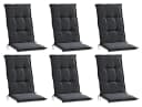 GO-DE Hochlehnerauflage OREGNA 6er Set Grau Polyester Bild 2