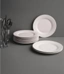 Home4You Dessertteller Set 12-teilig Weiß Bone China Bild 5