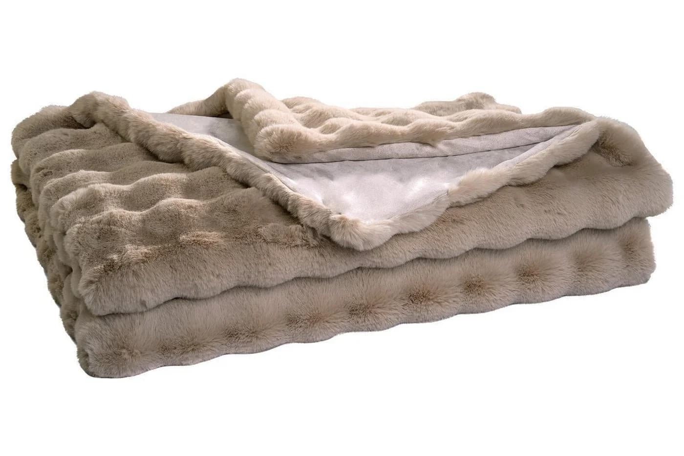 Home4You Wohndecke 150x200 cm Beige Polyester - Bild 2