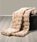 Home4You Wohndecke 150x200 cm Beige Polyester Bild 5