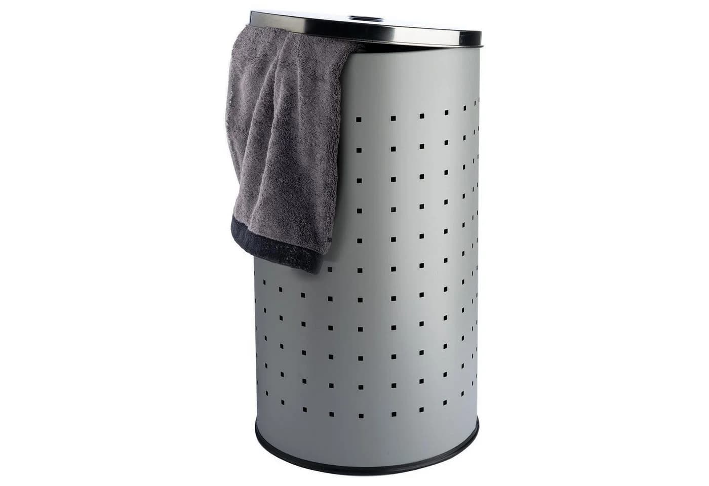 Home4You Wäschetonne Grau 37 Liter - Bild 4