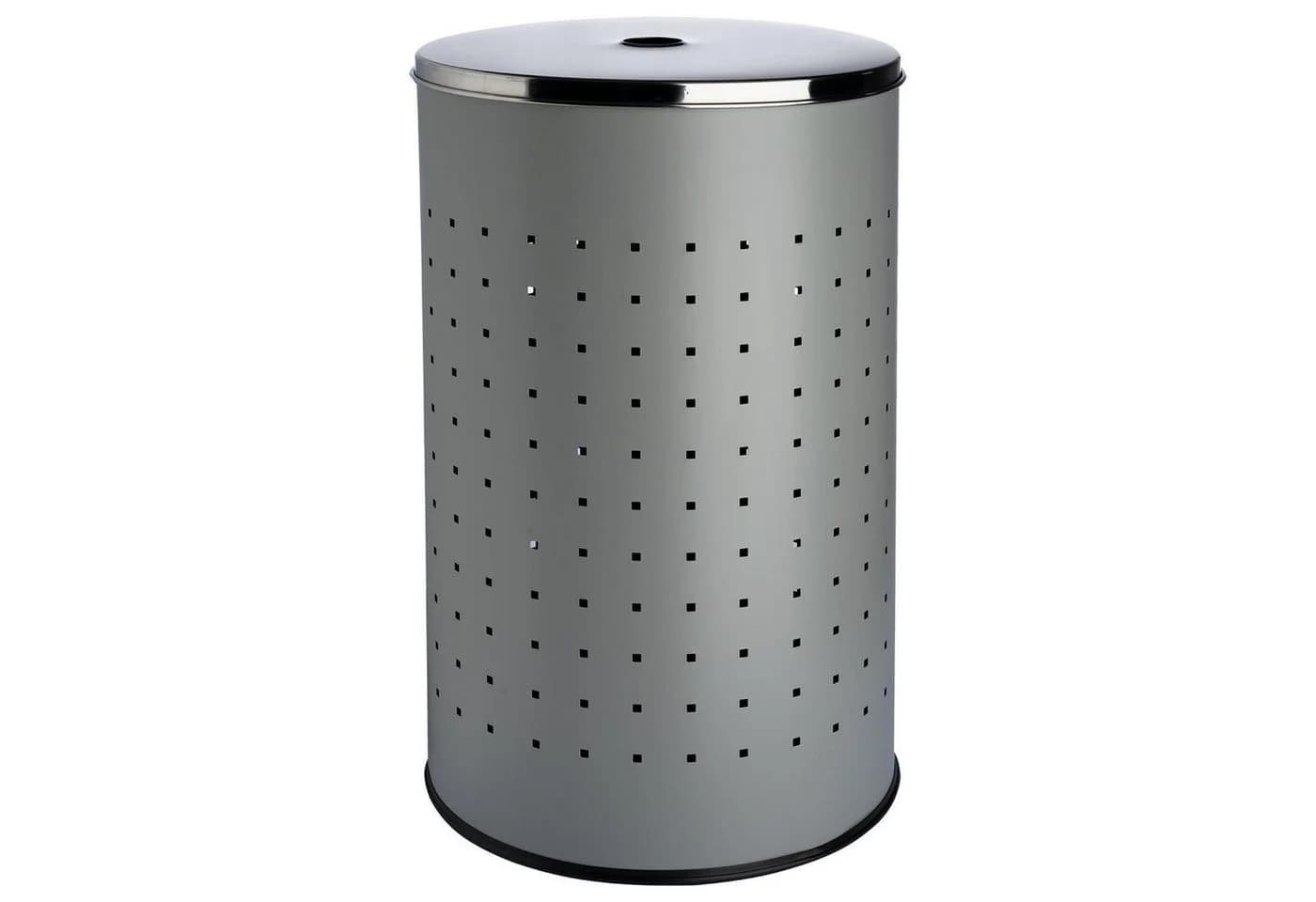 Home4You Wäschetonne Grau 54L mit Deckel - Bild 2