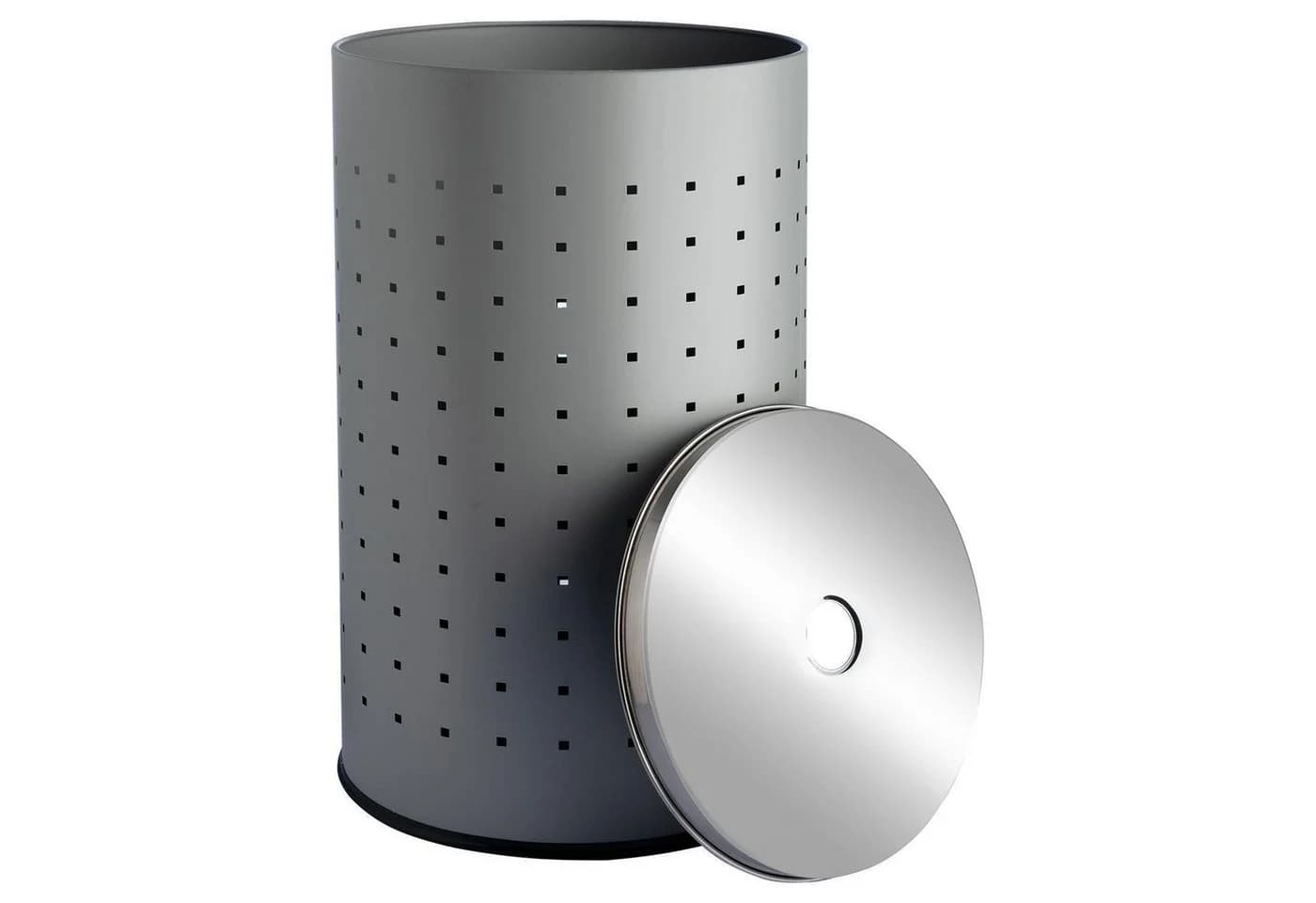 Home4You Wäschetonne Grau 54L mit Deckel - Bild 3
