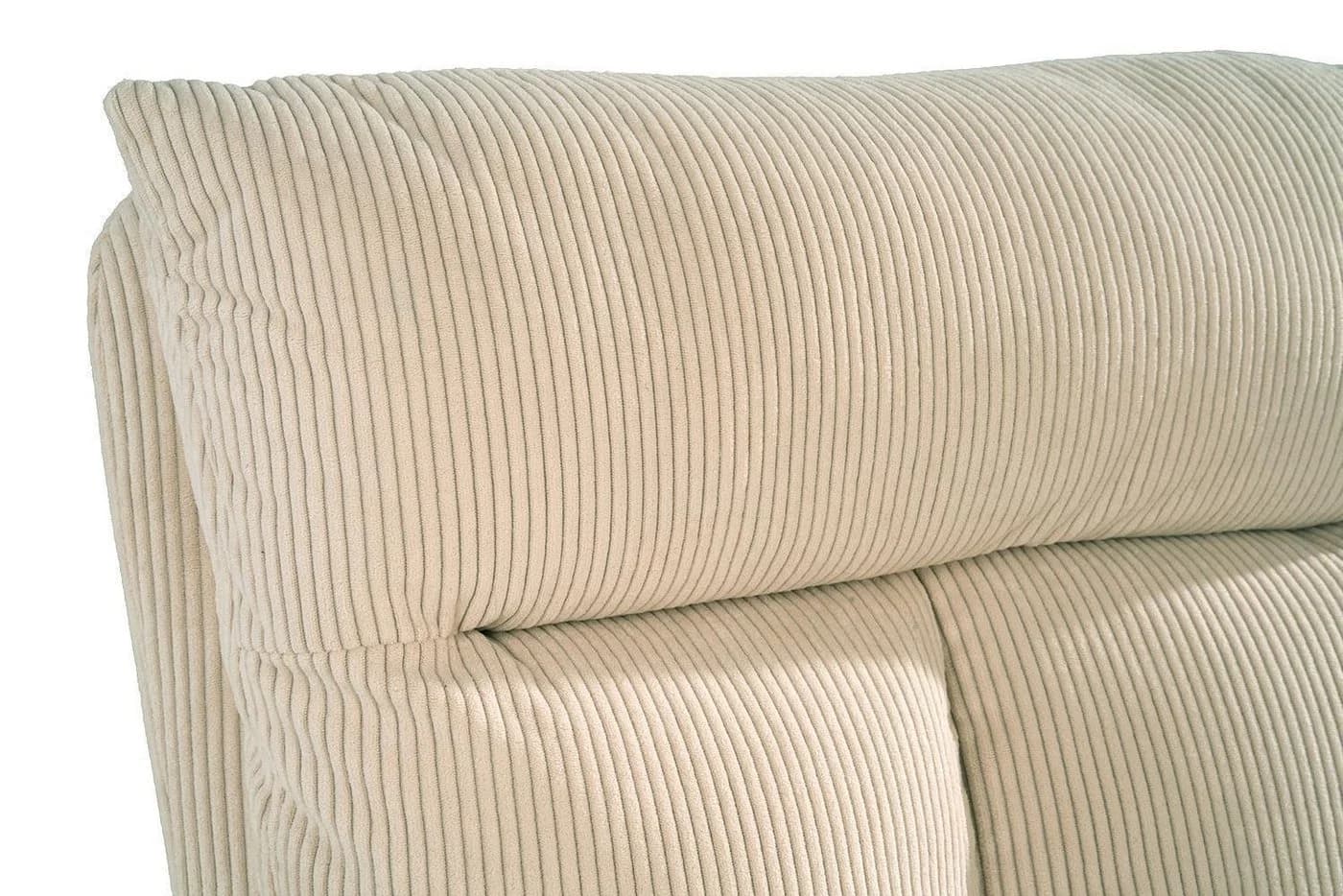 Home4You Polsterstuhl Beige Cordbezug Metallgestell 2er Set 180 Grad Drehbar - Bild 4