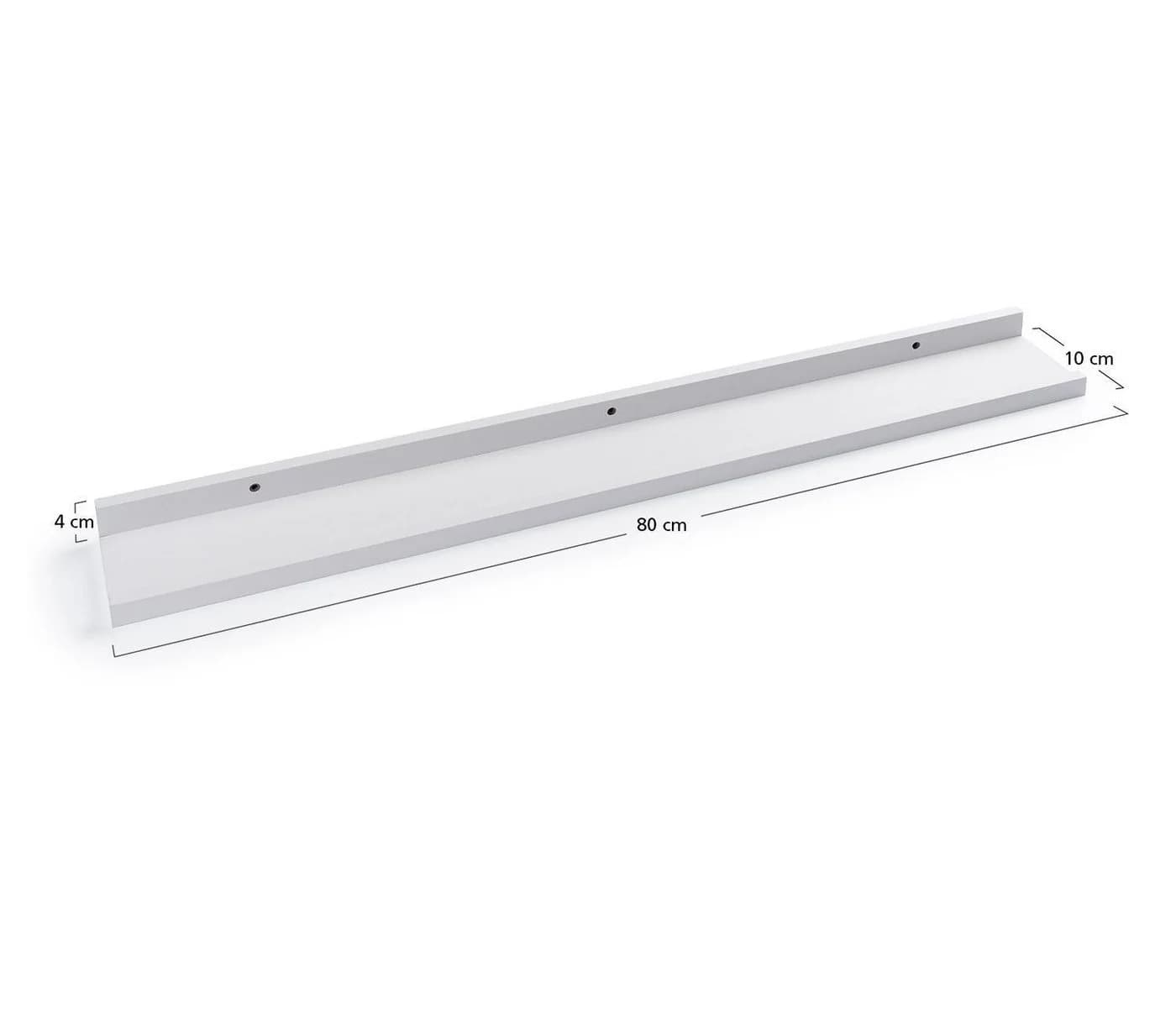Home4You Wandregal Bilderleiste Weiß Matt PVC MDF - Bild 4