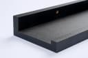Home4You Wandregal Bilderleiste Schwarz Matt MDF PVC Bild 3