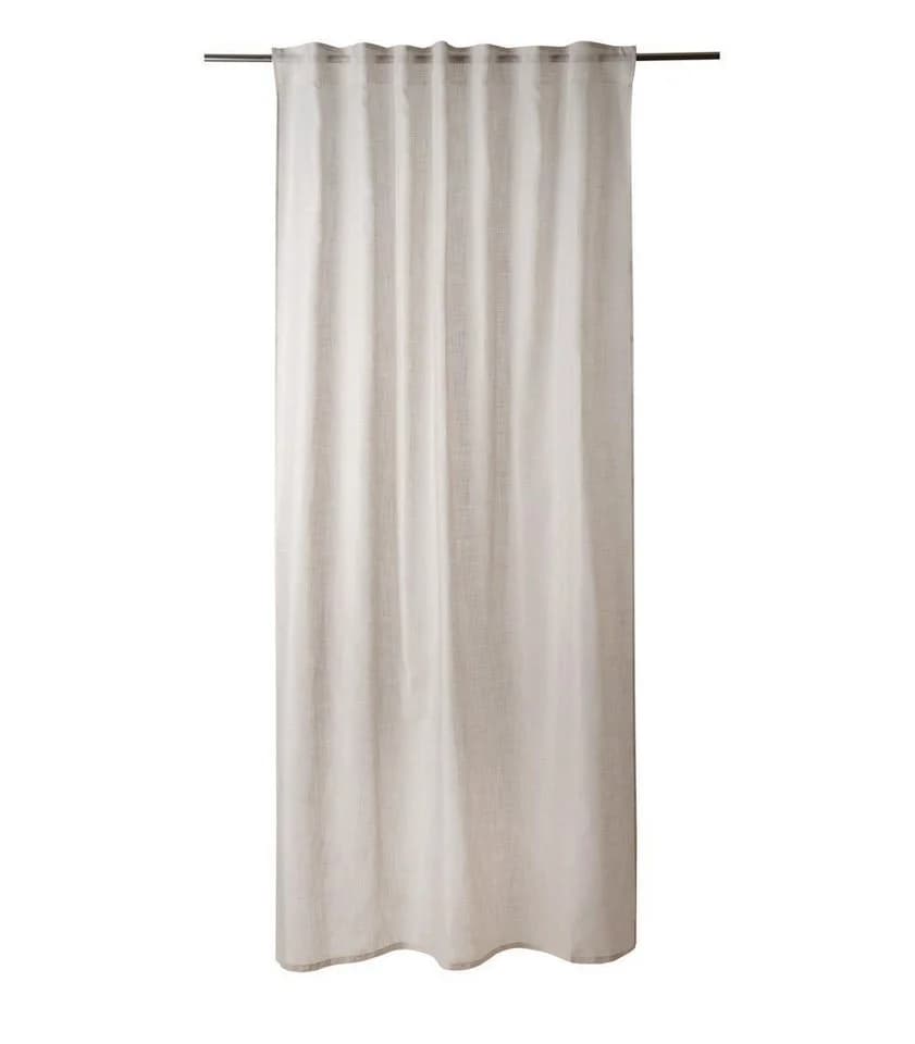 Home4You Vorhang Greige Halbtransparent Polyester - Bild 2