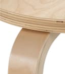Home4You Hocker Beige Birkenschichtholz Beistelltisch Bild 3
