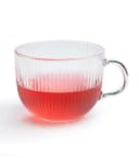 HIT Trading Teeglas-Set 6-tlg. Riffelglas Transparent Bild 1