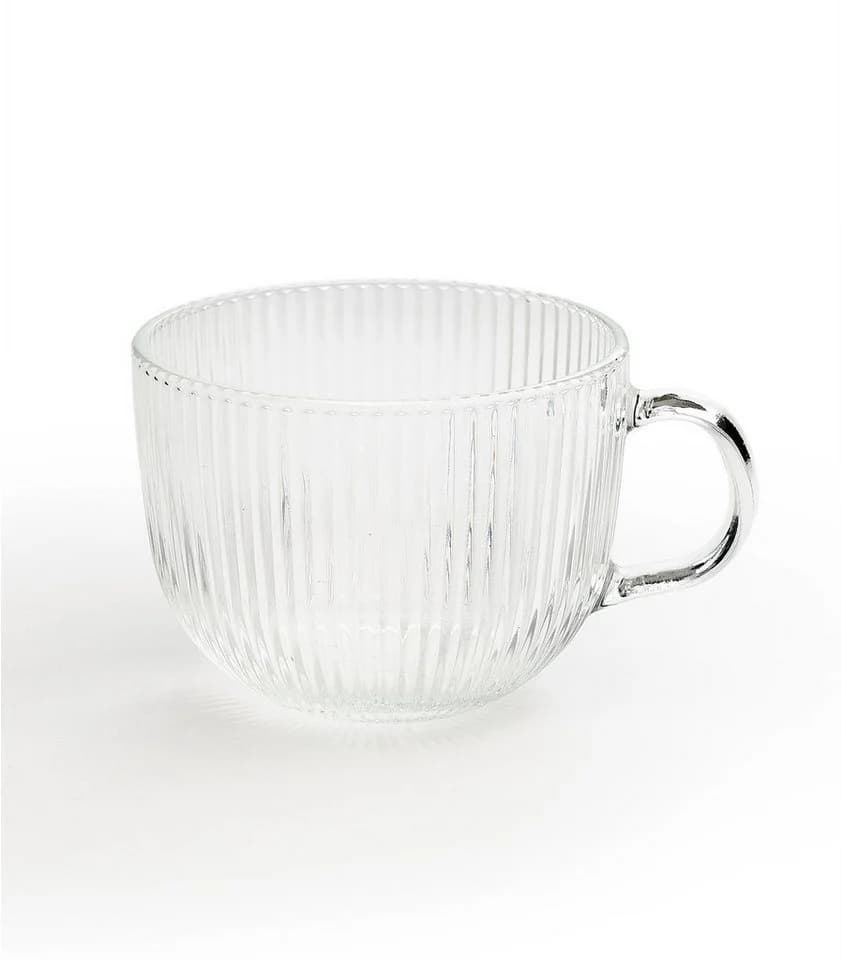 HIT Trading Teeglas-Set 6-tlg. Riffelglas Transparent - Bild 3