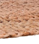Home4You Ovaler Handwebteppich Jute Braun Bild 4