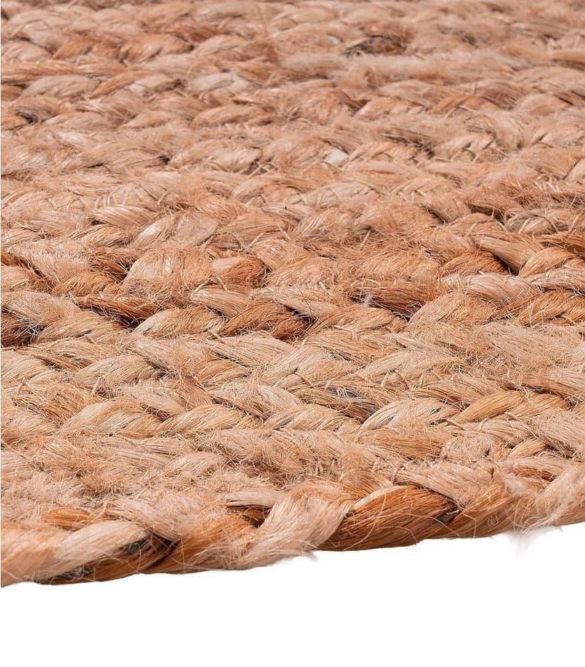 Home4You Ovaler Handwebteppich Jute Braun - Bild 4