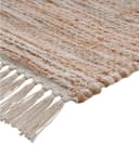 Home4You Handwebteppich Beige Weiß Meliert Quasten Bild 3