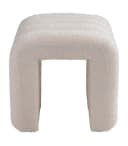 Home4You Polsterhocker Wollweiß Teddystoff Modern Bild 3