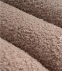 Home4You Polsterhocker Taupe Teddystoff Modern Bild 3