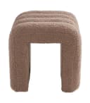 Home4You Polsterhocker Taupe Teddystoff Modern Bild 5