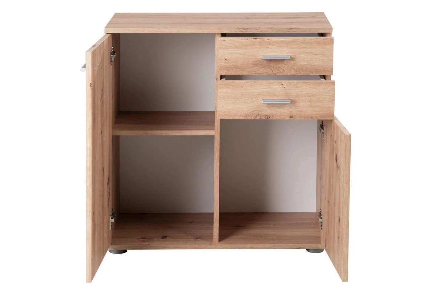 Kommode SOLO Artisan Eiche Dekor 2 Türen 2 Schubladen - Bild 5