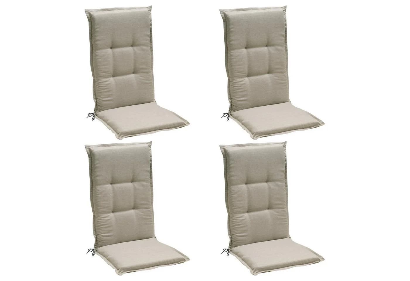 GO-DE Hochstuhlauflage CAMPO 4er-Set Creme Polyester - Bild 2