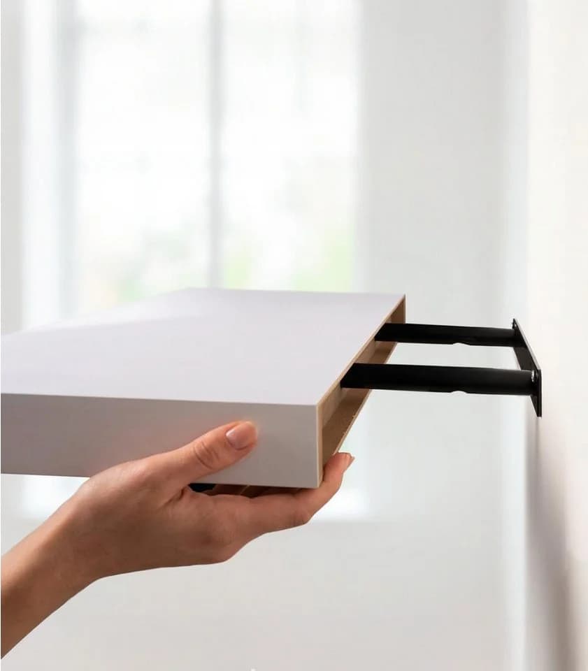 Home4You Wandboard MIKI 60cm Weiß Hochglanz 2er Set - Bild 3