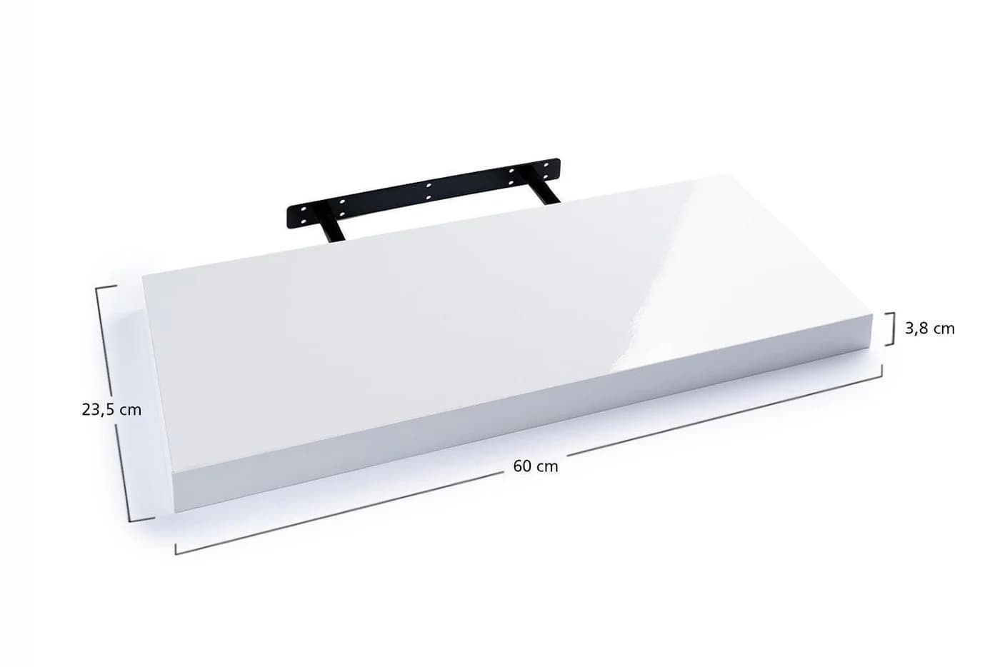 Home4You Wandboard MIKI 60cm Weiß Hochglanz 2er Set - Bild 5