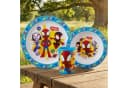 Spiderman Geschirr-Set 3-teilig Bunt Kunststoff für Kinder Bild 1