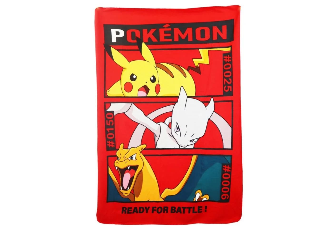 POKÉMON Wohndecke Pikachu Mewtu Glurak Kinder Fleecedecke - Bild 2