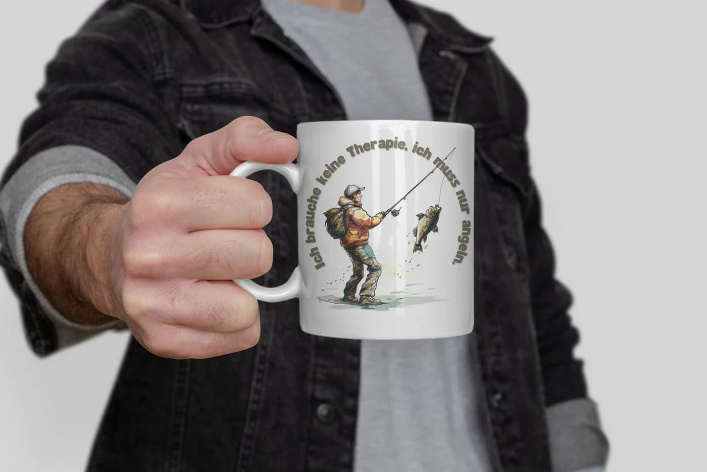 WS-Trend Angler Tasse Keramik 325ml mit Spruch