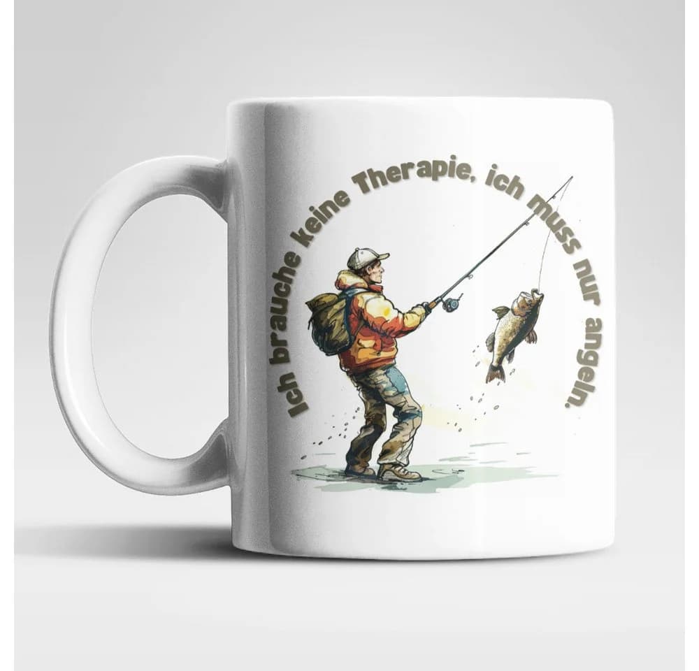 WS-Trend Angler Tasse Keramik 325ml mit Spruch - Bild 2