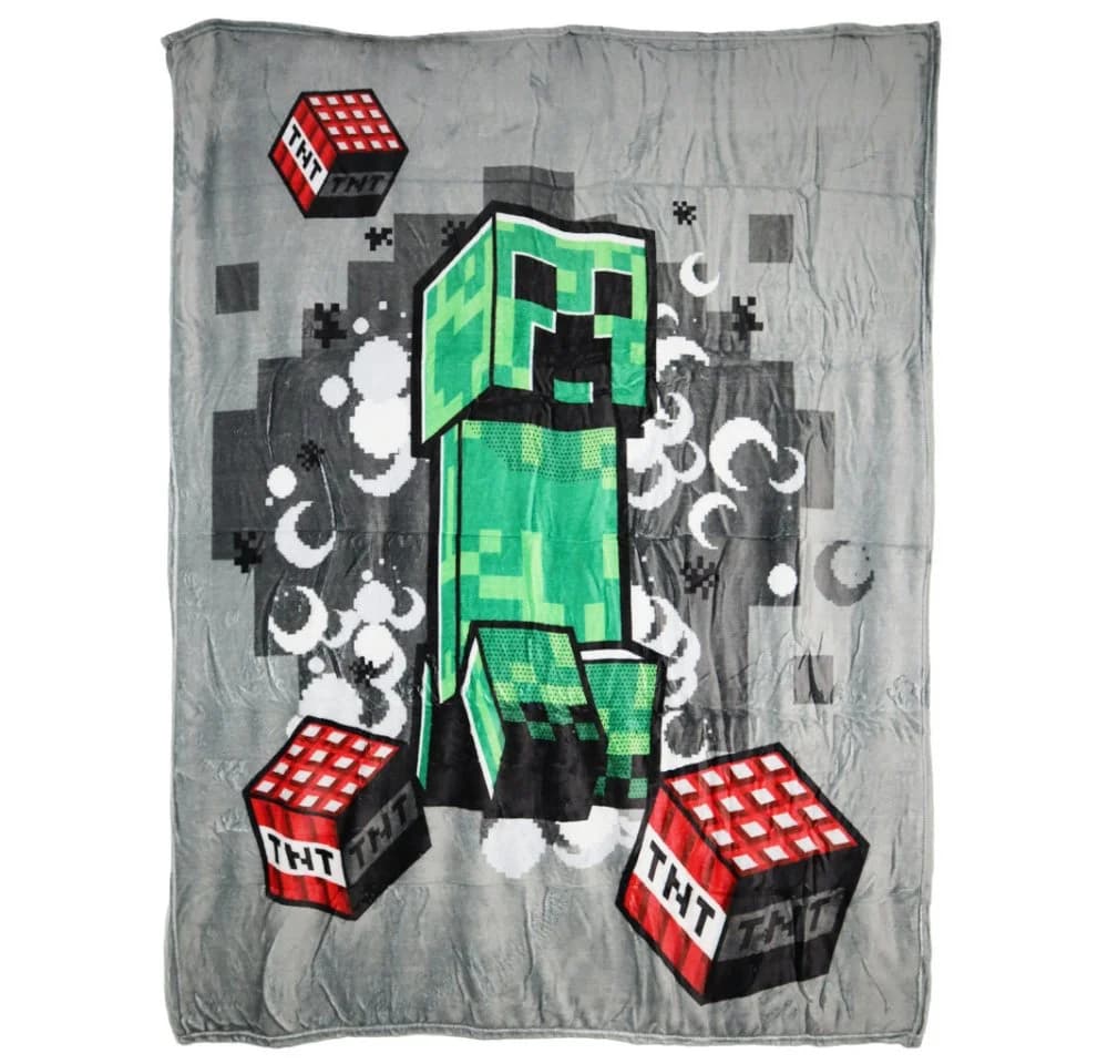 Minecraft Creeper Kuscheldecke 130x160 cm - Bild 2