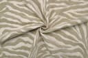 Stofferia Polsterstoff Chenille Zebra Maki Beige Safari Design Bild 3