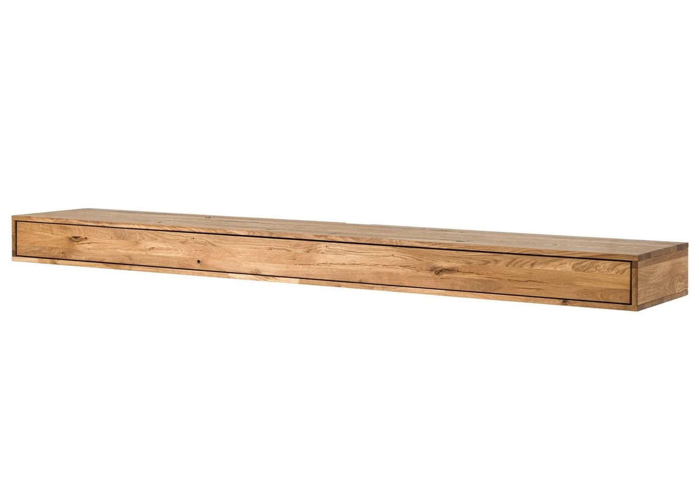 Massivmoebel24 Lowboard Wildeiche 180x43x17 cm Natur - Bild 2