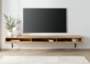 Massivmoebel24 Lowboard Wildeiche 180x43x17 cm Natur Bild 4