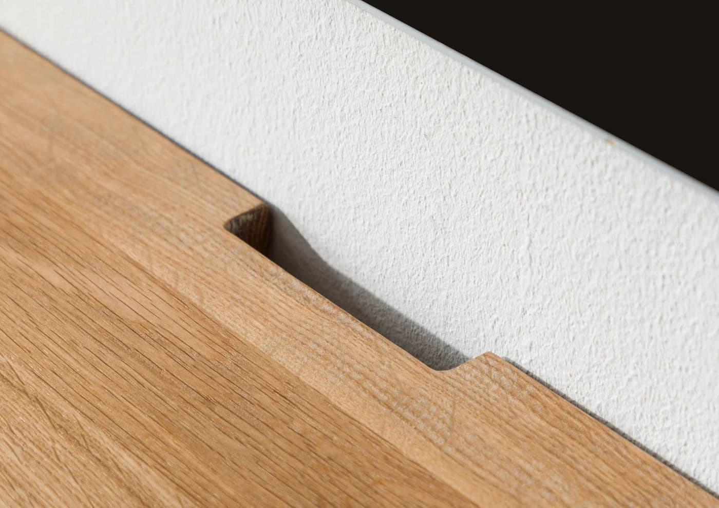 Massivmoebel24 Lowboard Wildeiche 180x43x17 cm Natur - Bild 5