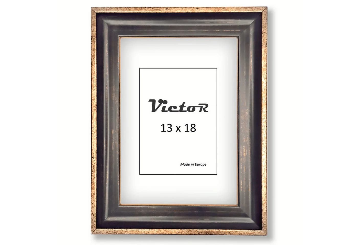 Victor (Zenith) Bilderrahmen Pablo Schwarz Gold Vintage