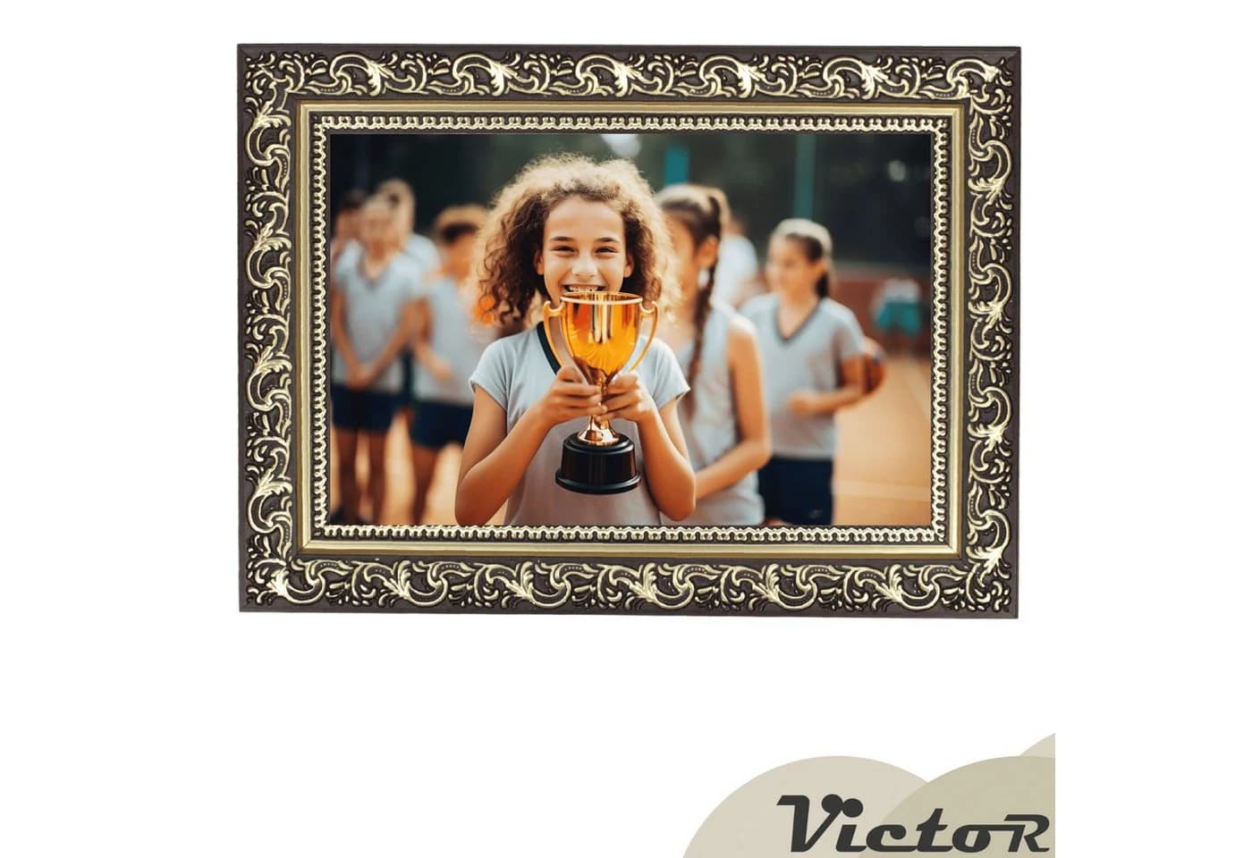 Victor (Zenith) Bilderrahmen Vinci Schwarz Gold Barockstil - Bild 4