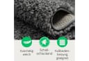 Wohnando Teppich MY-RUG Hochflorteppich Shaggy Star Grau Rund Bild 4