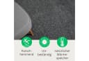 Wohnando Teppich MY-RUG Hochflorteppich Shaggy Star Grau Rund Bild 5