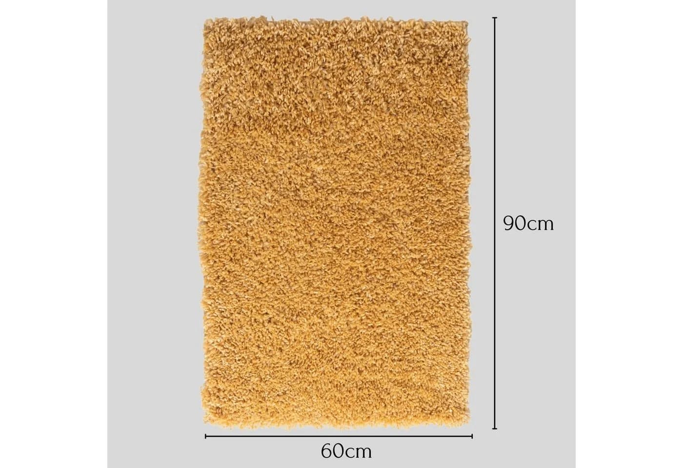 Wohnando Teppich MY-RUG Hochflorteppich Shaggy Star Goldgelb - Bild 3