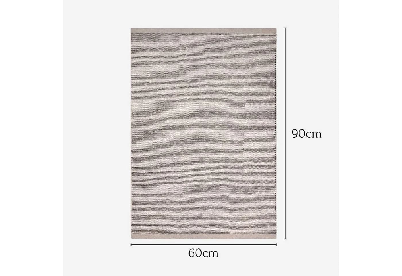 Wohnando Teppich MY-RUG Roshni Wollteppich 90x60cm Handgewebt - Bild 3