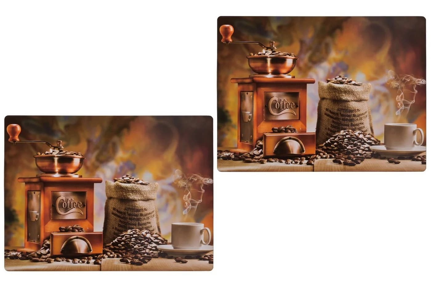 Wohnando Platzset 2er Set Kork Kaffeemotiv Tischsets - Bild 2
